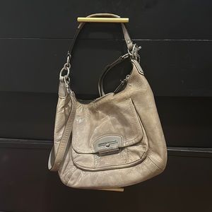 Silver Gray Coach bag